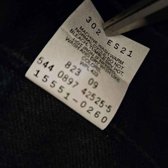 NWT Vintage 90s Levi's 550 Women’s Red Tab Relaxed Tapered Black Jeans 12 USA - Picture 8 of 8